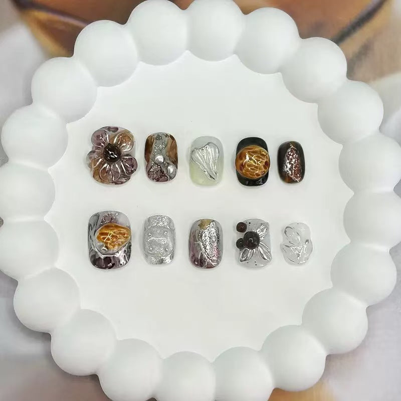 NAILOVEShort 3D Art Deco-style Nail Art